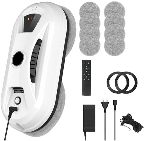 Osmo™ RoboClean Fensterputzroboter – Original 2026 Neues Kabelloser Fensterreinigungsroboter mit Fernbedienung, automatische Reinigungsmodi, Sicherungsseil, für glatte Fenster