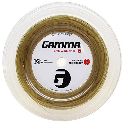 Gamma Sports Live Wire XP Tennissaite, Natur, 16 g / 360'