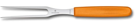 Victorinox Swiss Classic Carving Fork, 15 cm, Robust Handle, Stainless Steel, Orange
