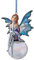Design Toscano The Snow Fairy Goddess Holiday Ornament - Christmas Decorations, 7.5 x 11.5 x 14 cm