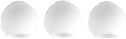 MiniSun | Small White Glass Dome Ceiling Pendant Light Shades | Pendant Lights, Home Décor & Improvement Essential | Pack of 3 | 120cm Shade Width