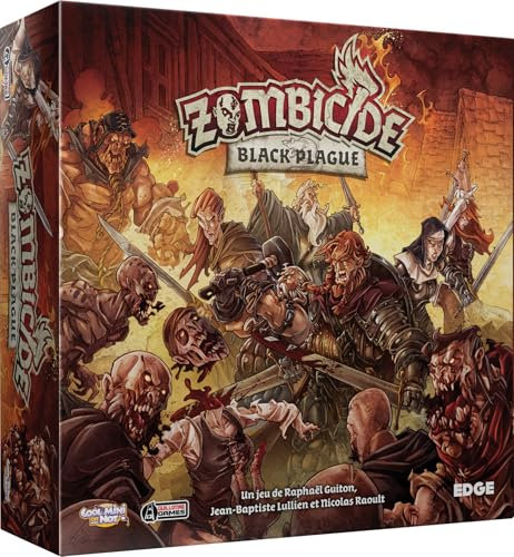 Asmodee - ZOMBICIDE: Black Plague - Jeu de Société Coopératif pour Adultes et Enfants Dès 13 Ans - Jeu de Plateau & Stratégie -Univers Fantastique Médiéval -1 À 6 Joueurs- 60 Min - en Français -Cmon