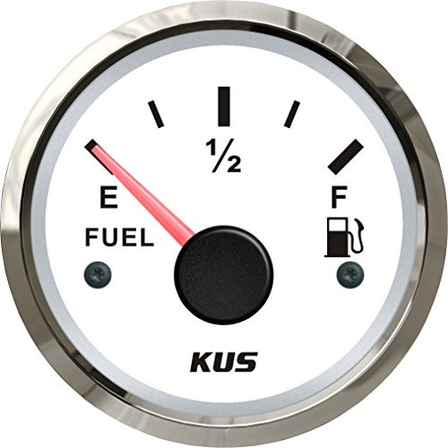 KUS justificado combustible de nivel de aceite Indicador de metro 0-190ohm con retroiluminación 12V/24V 52mm
