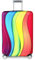 YEKEYI Reise Suitcase Protector Reißverschluss Koffer Abdeckung Waschbar Drucken Gepäck Abdeckung 18-32 Zoll (Rainbow, L)