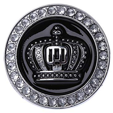 JENOR 3D-Diamant-Kronen-Metall-Aufkleber, personalisierte Dekoration