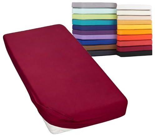 Moon-Classic Spannbettlaken Boxspringbett Wasserbett Spannbetttuch Matratzen 160g/²m 90x200-100x220 Brombeere