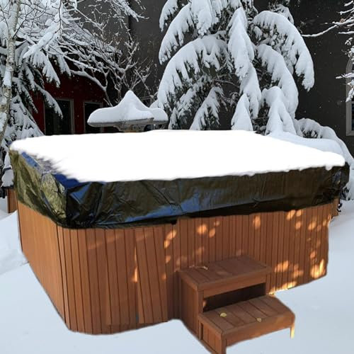 Quadratische Abdeckung für Whirlpool, 210D, wasserdicht, 243,8 x 243,8 x 30,5 cm