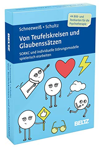 Von Teufelskreisen und Glaubenssätzen: SORKC und individuelle Störungsmodelle spielerisch erarbeiten. 44 Bild-/Textkarten mit 20-seitigem Booklet in ... Mit Online-Material (Beltz Therapiekarten)