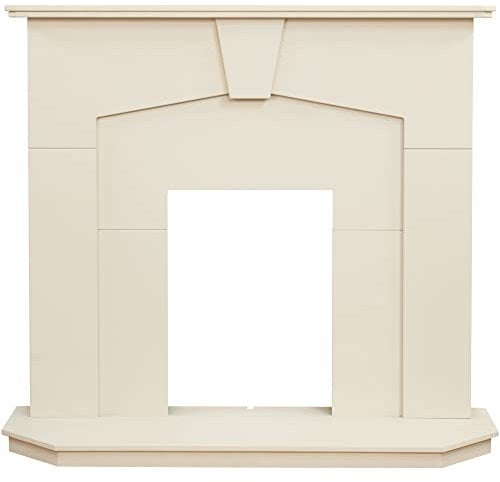 Adam Abbey Fireplace in Stone Effect, 48 Inch