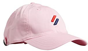 Superdry Mens Code Essential Baseball Cap Baseballkappe, Roseate Pink, One Size