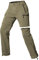Cycorld Damen-Wanderhose-Zip-Off-Trekkinghose, Atmungsaktiv Wanderhose Damen Schnell Stretch Trekkinghose Abnehmbar Zip Off Outdoorhose Sommer Hiking Pants Funktionshose (Khaki, XS)