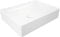 Kerabad Design Waschbecken, Aufsatzwaschbecken eckig, schmaler Rand, 50 cm