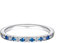 Dsnyu Ringe Silber Hochzeit, Blau Weiss Zirkonia Halbe Ewigkeit Verlobungsring Frauen 47