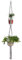 2 Etagen, Hängekorb, Makramee, Blumenampel, zum Aufhängen, Blumenkasten, Macrame, Hängepflanze, Dekoration, Handgewebt, elegant, Dekoration Dinspiration, Vintage, Grau