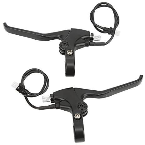 BuyWeek Elektrofahrrad Bremshebel, 1 Paar E-Bike Bremsgriff Elektrofahrrad Handbremse für Tongsheng TSDZ‑2 Motor Schwarz