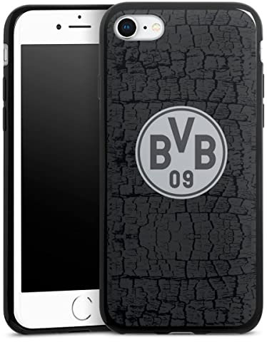 Slim Case extra dünn kompatibel mit Apple iPhone SE 2020 Silikon Handyhülle schwarz Hülle BVB Borussia Dortmund Trikot