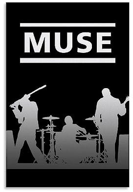 Lasescuch Muse Rock Band Poster Leinwand Wandkunst Bild Druck Malerei für Zuhause Wanddekoration 40 x 60 cm