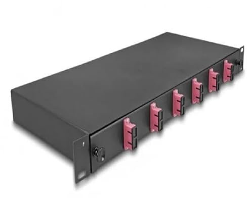 19 LWL Spleißbox 6X SC Duplex OM4 1 HE spleißfertig komplett bestückt