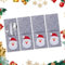SFSSHUI Weihnachten Besteckhalter Taschen,4 Stück Besteckhalter Weihnachten Filz Tannenbaum Besteckbeutel Weihnachtsmann Bestecktasche Weihnachten Für Party Tisch Weihnachtsdeko
