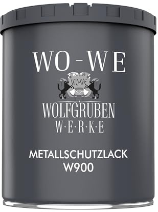 WO-WE Metalllack Metallfarbe Buntlack W900 Decklack für Metall Stahl Eisen Lichtblau ähnl. RAL 5012-750ml