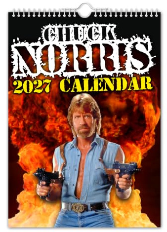 The Calendar King // Chuck Norris Wandkalender 2025 (Vollfarbig, A3-Größe)