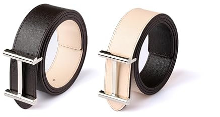 Marc Tchou Damen Ledergürtel (Braun, 90)