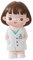 Milageto Tortenaufsatz, Doktor-Statue, Miniatur-Kuchendekoration, Kunstharz-Skulptur, Happy Doctor Day für Verlobung, Zuhause, Festival, Schreibtisch, Weiblich
