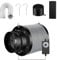 MELONFARM 6 Inch Air Carbon Filter Smelliness Control with Australia Virgin Charcoal, Odor Removal Carbon Filter for Grow Tent, Inline Fan, Pre-Filter Included (6+Fan)