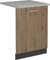 Vicco Tapa del lavavajillas R-Line, Roble Artesanal, 60 cm, ET Mármol