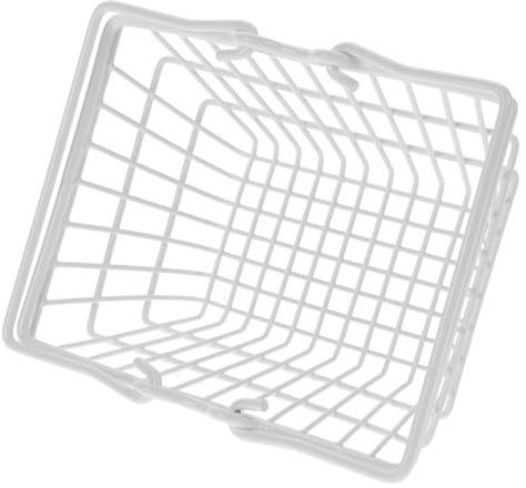 BESTYASH Kleiner Einkaufskorb Aus Metall Mit Henkel Als Lebensmittelkorb Für Aufbewahrung Von Kleinigkeiten Dem Schreibtisch