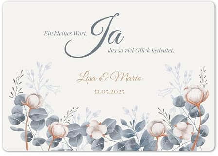 Herz & Heim® Personalisierbare XXL Kuscheldecke mit Motiv – Sherpa-Fleecedecke mit Wunschtext, Namen, Datum oder Foto – Geschenkidee für Hochzeit, Familie, Camping & mehr (Hochzeit)