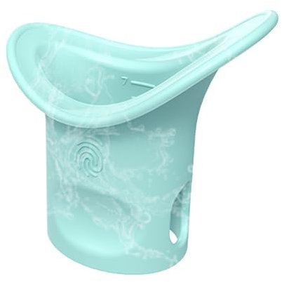 Ensemble de gobelets de lavage pour les yeux portables - En silicone souple - Marque de mesure - Outil de nettoyage des yeux doux pour adultes et âgés - Accessoire d'hygiène réutilisable pour