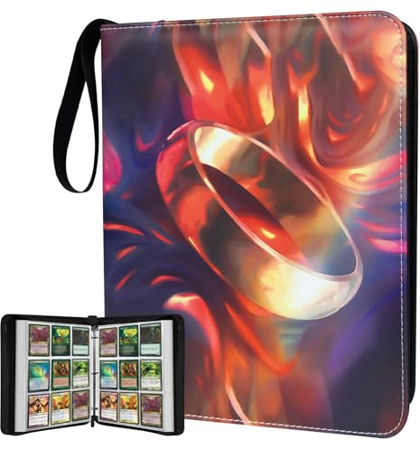 900 Taschen Sammelkartenbinder für MTG/YGO/TCG Karten, tragbare wasserdichte Karten-Aufbewahrungstasche mit abnehmbaren Hüllen, Kartenbuch für Magic the Gathering Herr der Ringe