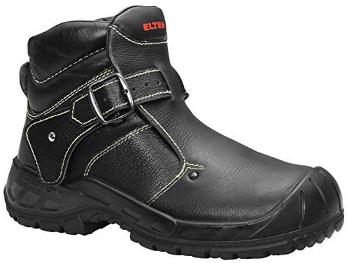 ELTEN Sicherheitsschuhe CARL S3 HI, Damen und Herren, Leder, Stahlkappe, leicht, robust, Schwarz, Größe: 40