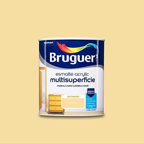 Bruguer Acrylic Multisuperficie Esmalte al agua Satinado Marfil Claro 750 ml