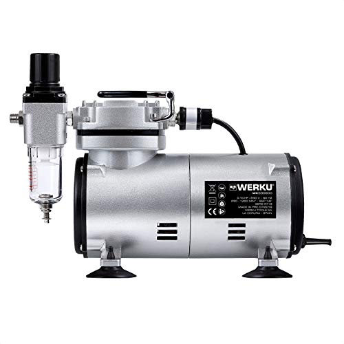 Werku WK500800 - Mini compresor aerografía 0.15 HP