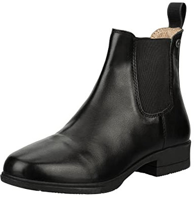 SUEDWIND© Chelsea Stiefelette »Nova Jodhpur Classic« | Bequeme Boots aus Echtleder | Reitschuh Schlupf Stiefel | Rindsleder | Nova Gummisohle | Micro-Lining | Atmungsaktiv | Schwarz 38