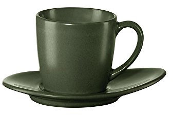 ASA - MUGA Henkelbecher - Blättermotiv - Porzellan - Ø9,5 x H8,6 cm - 0,35 l.