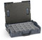 Bosch Sortimo Werkzeugkoffer-Set • L-Boxx 102 anthrazit • bestückt mit Ordnungssystem Insetboxen-Set K3