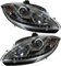 Diederichs Dragon Lights Scheinwerfer Leon Typ 1P chrom glasklar Halogen H1/ H1 mit Positionslicht links + rechts (Set / Satz) für Seat Leon Typ 1P Bj. 05-09 (Rechtsverkehr nur)