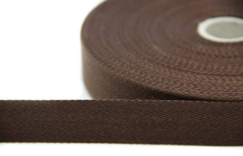Köperband | Nahtband | 100% Baumwolle | Farb und Größenauswahl (braun, 20mm)