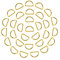 Trimming Shop D-Ring-Verschlüsse aus nicht geschweißtem Metall, strapazierfähig, für Handtasche, Gurtband, Geldbörse, Hundehalsbänder, Gürtel, DIY-Projekte, 50 mm, Gold, 10 Stück