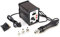 858D SMD LED Digital Display Soldering Desoldering Station Hot Air Rework Station, 700W Effective Low Noise, Adjustable Air Gun Tool with LED Indicator and 3 Nozzles UK Plug