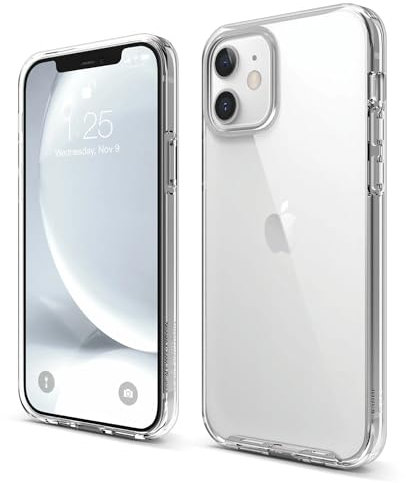 elago Hybrid Clear Case Designed for iPhone 12 Case & Designed for iPhone 12 Pro Case (6.1), Anti-Yellow Durable PC Back, Flexible Bumper Shockproof Cover Case (Transparent)