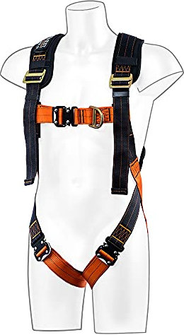 Portwest Portwest Ultra 2 Point Harness, Size: XL/2X, Colour: Black/Orange, FP72K1RXL/2X