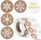 1000 pcs (2.5cm/Pcs) Weihnachten Aufkleber Schneeflocken Aufkleber Weihnachten Geschenkaufkleber Weihnachtsaufkleber Geschenkaufkleber Selbstklebend Merry Christmas Sticker Merry Christmas Aufkleber