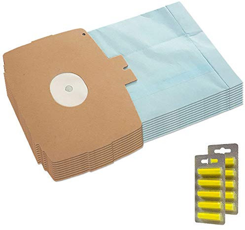MohMus 10 Sacs d'aspirateur + 10 Parfums pour LUX Electrolux D 715, D715, D 720, D720, D 725, D725, D 728, D728, D 729, D729, D 730, D730, 113466