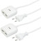 revolt USB Steckdose: 2er-Set 2Port-USB-Netzteil mit 150cm-Kabel und Smart-Power-Technologie (USB Laden, Multi-USB-Netzteil, iPhone Ladestation)