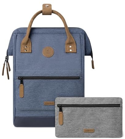 CABAIA Wasserdichtes Rucksack 12L - MOLLE-System und Trendiges Design für Männer und Frauen - Robustes Nylon, Gepolsterter Komfort - Ideal für Reisen, Schule, Arbeit - Blau