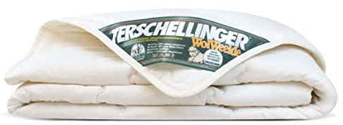 Terschellinger Sommerdecke - Bettdecke aus 100% IWS-Schurwolle - Hochwertiges Sommer Wolle Bettdecke - Woolmark Zertifiziert - 140 x 220 cm